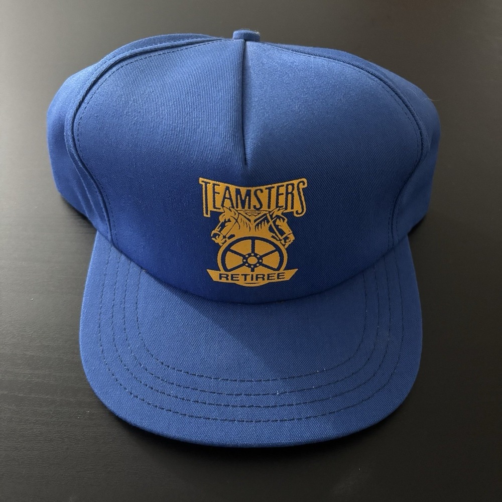Teamsters Retiree SnapBack‎ Hat Horses Vintage Union USA Made Unionwear AFL-CIO